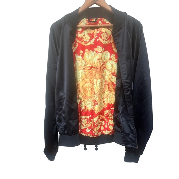 Hypnotize Mens Black Bomber Jacket "Life After Death" Graphic Print Lined - Picture 5 of 6